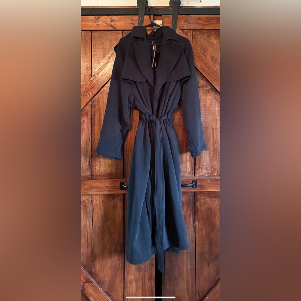 SKIMS Boyfriend Fleece Trench Coat